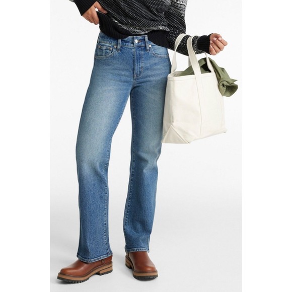 L.L. Bean Denim - LL Bean Original Fit Straight Women Denim Jeans 100% Cotton Classic Style 14 Reg
